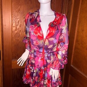 Misa Los Angeles Multicolor Patterned Dress